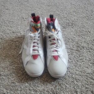 Jordan White and Red Men's Shoes